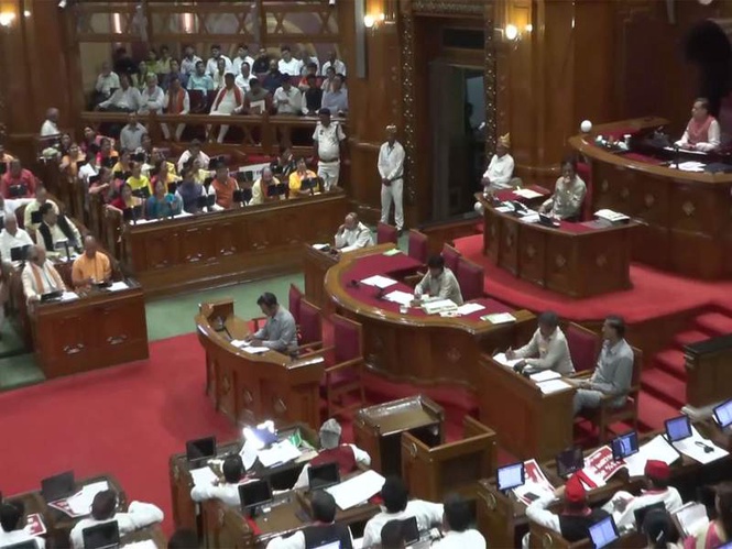 Image from: Uttar Pradesh Assembly passes censure motion against Opposition parties on Women's Reservation Bill