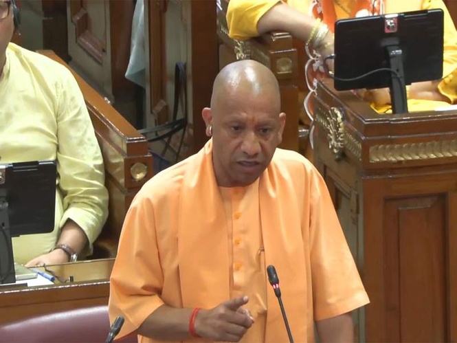 Image from: "Can be no bigger treason": Yogi Adityanath alleges Opposition used religious reservation to deprive women of rights