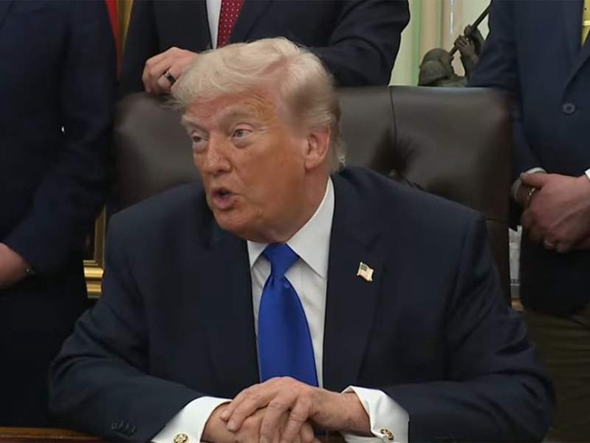 Image from: "Iran is dying to make a deal, I don't call it a war": Trump