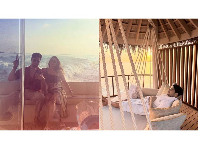 Image from: Sidharth Malhotra, Kiara Advani win internet with new beach vacation pics