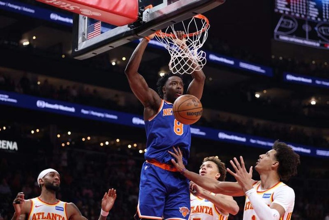 Image from: OG Anunoby enjoys ‘Anne Hathaway effect’ in Knicks Game 6 win over Hawks