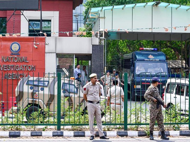 Image from: Two convicted by NIA Mohali court for hoisting Khalistani flag at Moga DC office on SFJ's instigation