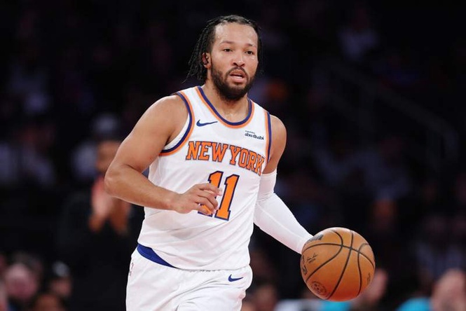 Image from: Jalen Brunson answers unexpected WWE question after Knicks crush Hawks