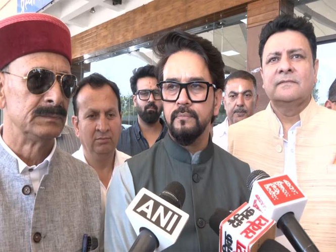 Image from: "Massive defeat awaits TMC," says Anurag Thakur; defends Election Commission