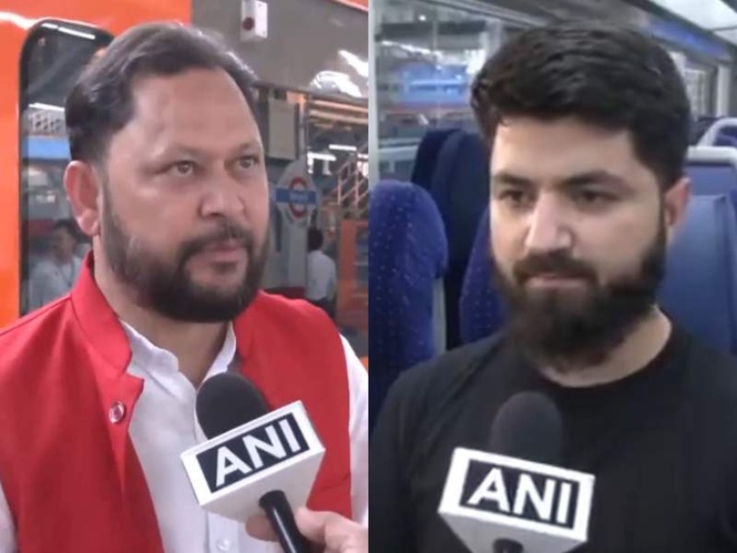 Image from: "Historic moment, many things will change": Passengers hail Jammu-Srinagar Vande Bharat launch