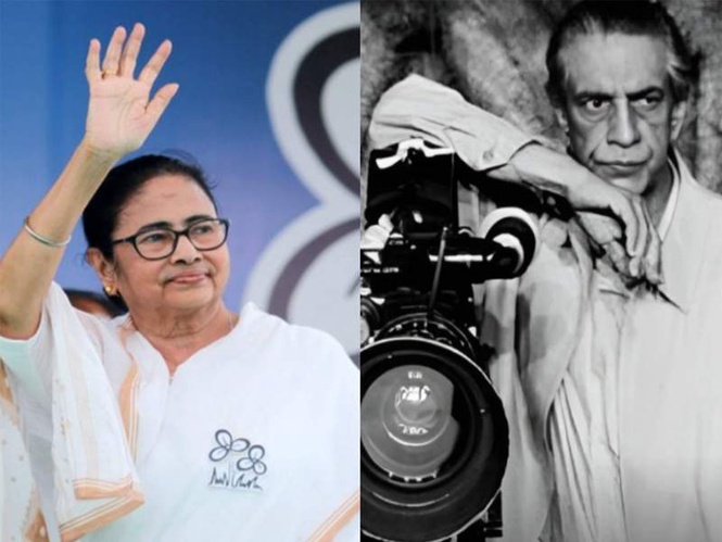 Image from: Mamata Banerjee pays tribute to Satyajit Ray on his birth anniversary