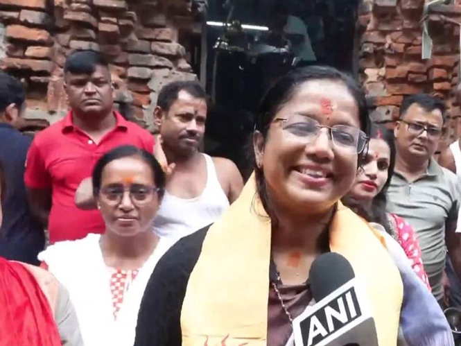 Image from: "People have already blessed us": BJP candidates seek divine blessings at temples ahead of WB poll results