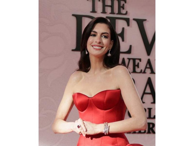 Image from: Anne Hathaway says favourite look was cut from 'The Devil Wears Prada 2', opens up on Andy Sachs' evolution