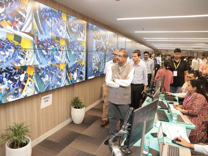 Image from: Dharmendra Pradhan assesses NEET UG 2026 arrangements during visit to NTA headquarters