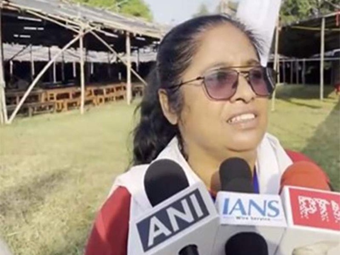 Image from: CPIM's Gargi Chatterjee demands re-polling over VVPAT slips found in Noapara