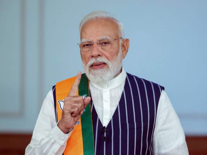 Image from: PM Narendra Modi to visit BJP HQ in Delhi as party leads in West Bengal, Assam