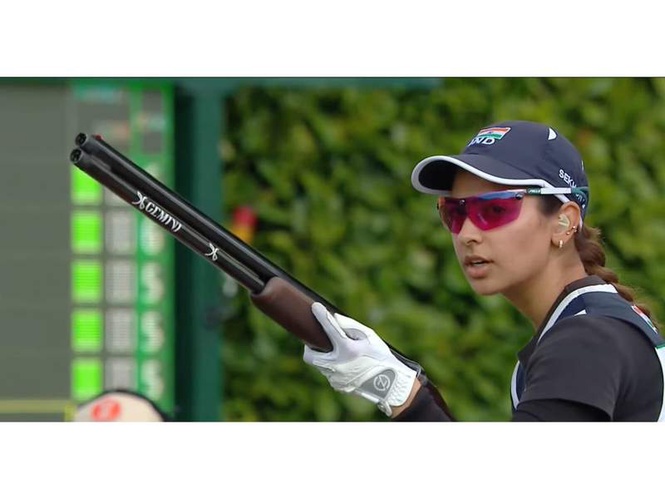 Image from: Ganemat Sekhon strongly placed for finals qualification at ISSF WC Shotgun Kazakhstan