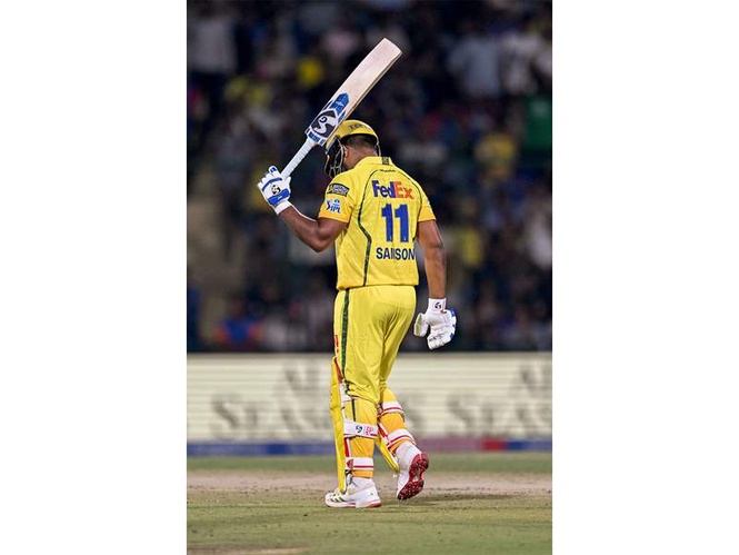 Image from: Sanju admits wanting to score third century of season following match-winning 87* against DC
