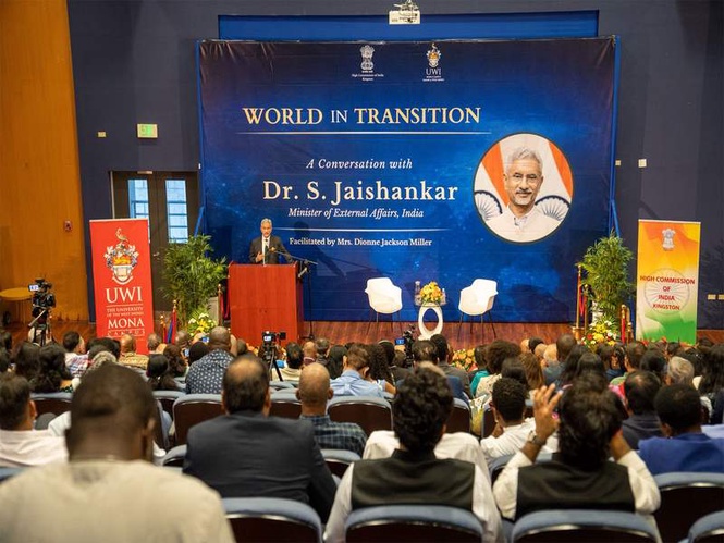 Image from: Jaishankar highlights India's response to "world in transition", stresses Global South unity, reformed multilateralism, multipolarity