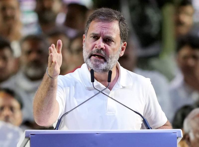 Image from: Every 6th BJP MP in LS won through ‘vote chori’, should we call them ‘ghuspethiya’: Rahul
