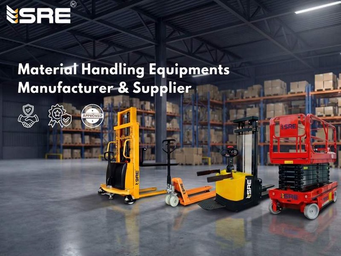 Image from: Material Handling Equipment Manufacturer in India | Scissor Lift, Stacker, Pallet Truck Supplier