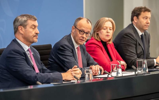 Image from: Merz urges German coalition to push ahead after turbulent first year