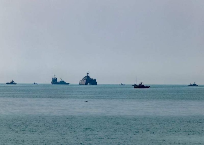 Image from: US denies navy warship struck by two missiles in Strait of Hormuz