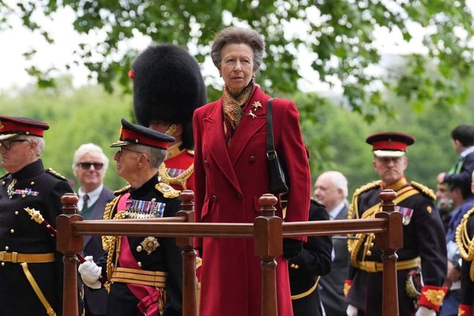Image from: Princess Anne attends ceremony to celebrate three-year anniversary of King Charles's Coronation