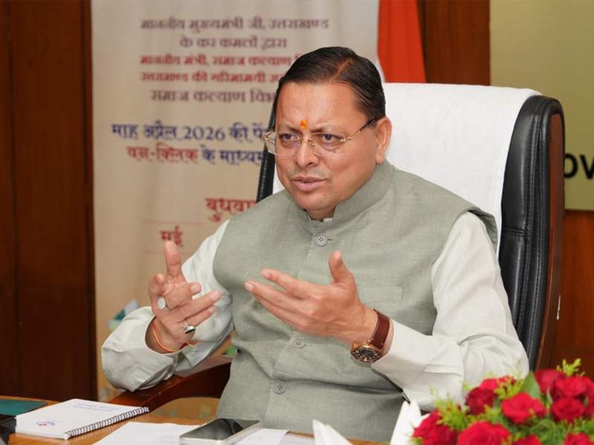 Image from: Badrinath Dham reconstruction underway; detailed overview presented to Uttarakhand CM Dhami
