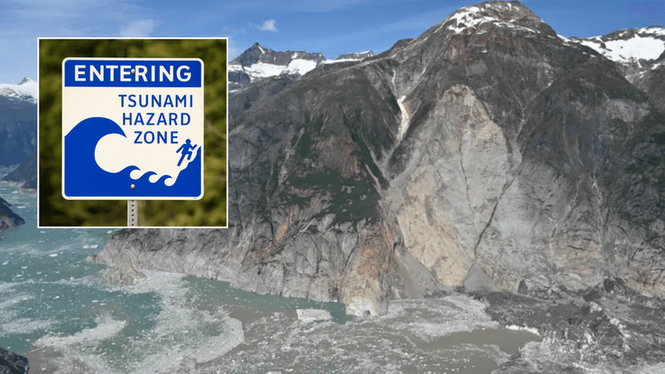 Image from: Alaska megatsunami caused by mountain collapse was second largest EVER on record
