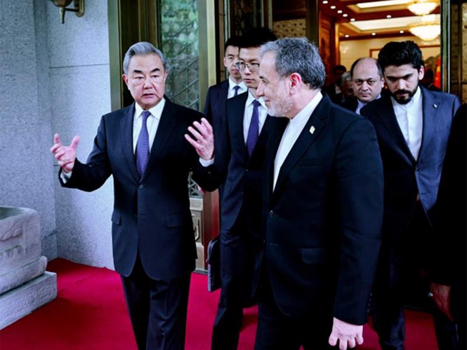 Image from: Chinese FM calls for “immediate, full ceasefire” in West Asia during talks with Iranian FM