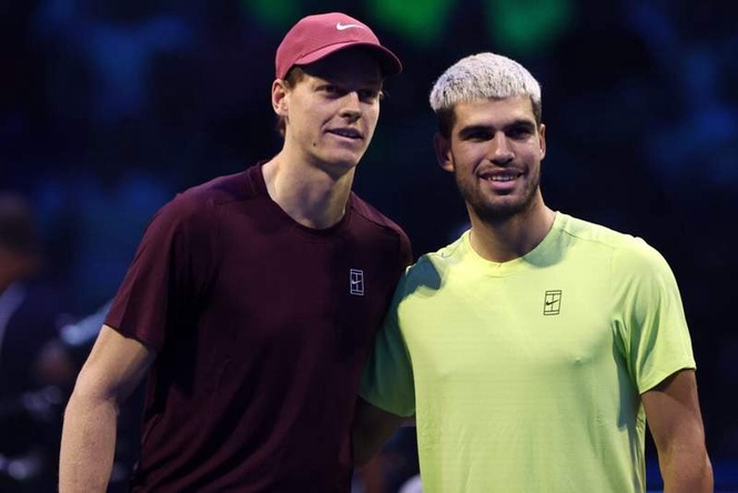 Image from: Italy’s tennis great tips Carlos Alcaraz as favorite against a full‑throttle Jannik Sinner