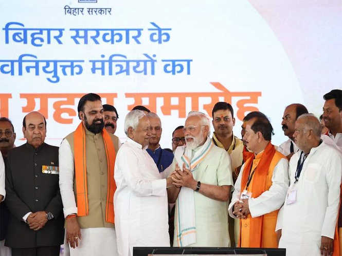 Image from: From veterans to debutants: Bihar NDA government inducts 32 ministers