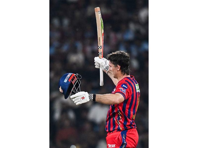 Image from: Marsh slams fastest century for LSG in IPL, becomes team's 4th-highest run-getter