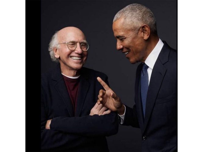 Image from: Teaser out of Barack Obama, Larry David's  'Life, Larry and The Pursuit of Unhappiness'