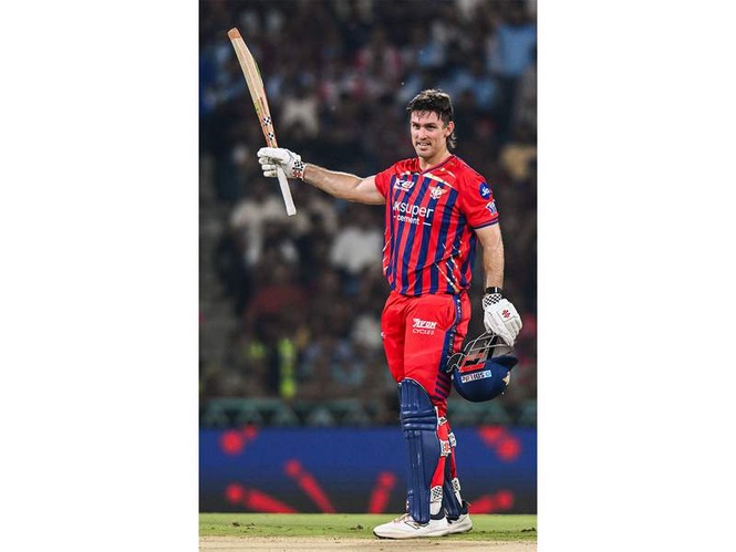 Image from: "He's got strength": Aakash Chopra lauds Mitchell Marsh's power-hitting after LSG's win over RCB