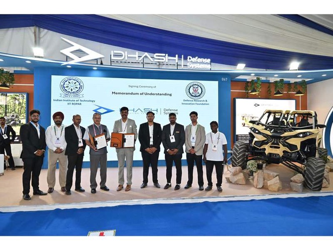 Image from: IIT Ropar and Dhash Defense Sign MoU to Build India’s Next-Generation All Terrain Vehicles