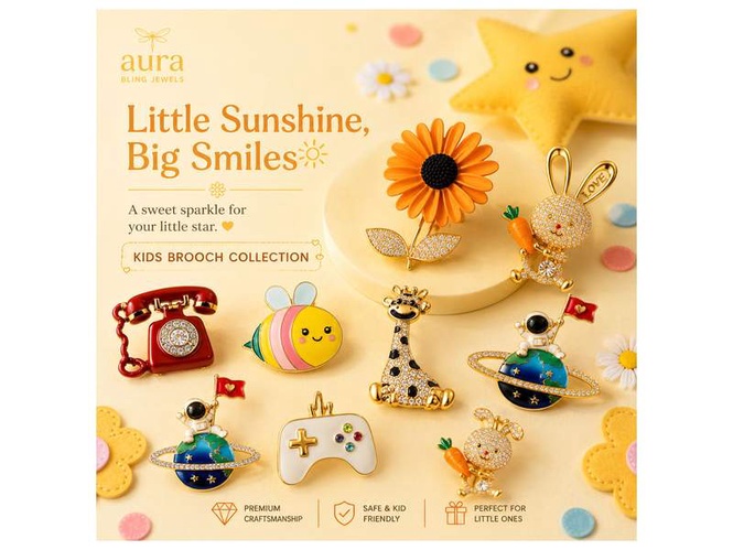 Image from: Kids Brooches Are the Next Big Trend in Children’s Fashion: How Aura Bling Jewels Is Leading the Shift