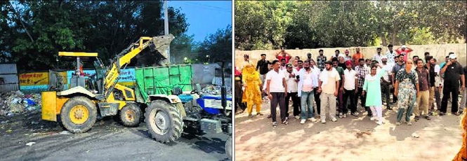 Image from: Sirsa administration clears 200-tonne garbage amid opposition by protesting MC staff
