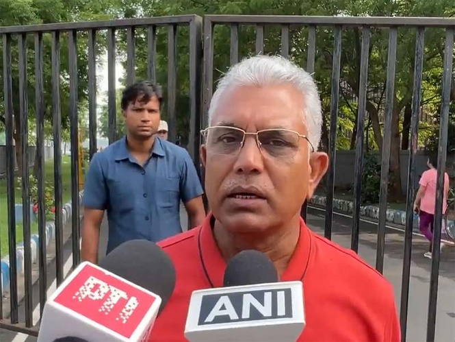 Image from: "Public voted for change, dream of Syama Prasad Mukherjee fulfilled": Dilip Ghosh ahead of BJP govt swearing-in in W Bengal