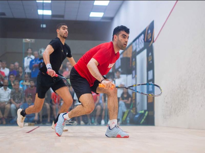 Image from: Veer Chotrani stuns Abhay Singh in five-game thriller at World Squash Championships