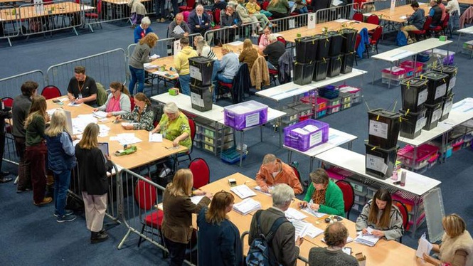 Image from: UK PM Starmer vows to fight on after local polls drubbing