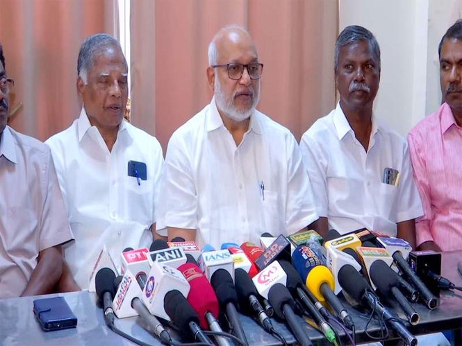 Image from: "TN Governor ignoring time-tested practise of inviting largest political party": CPI(M) General Secretary MA Baby