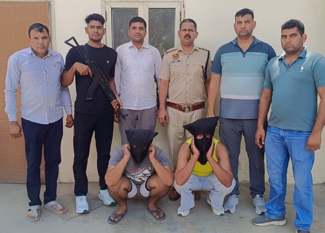 Image from: Gurugram police arrest 2 more shooters for firing at house of singer’s event organiser