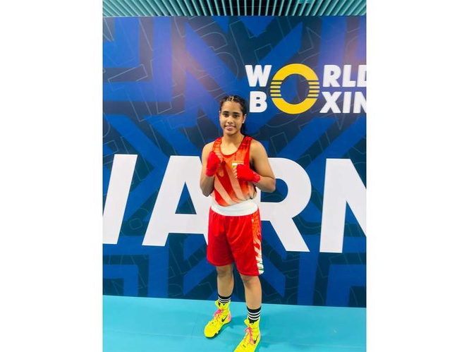 Image from: Indian U-15 girls enter 9 finals in boxing championships at Tashkent