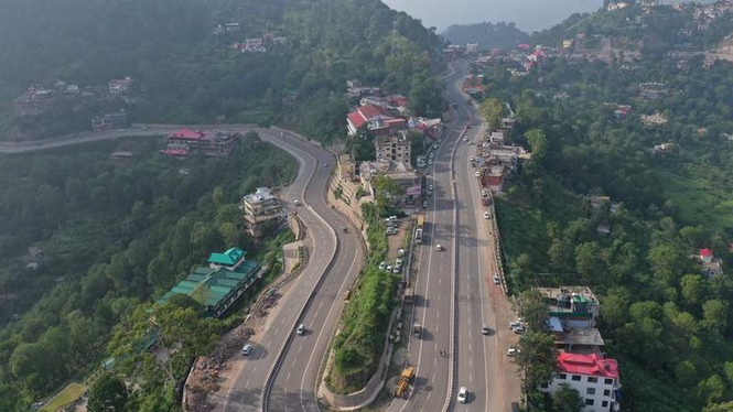 Image from: Expedite slope protection work on Shimla-Parwanoo road, NHAI told