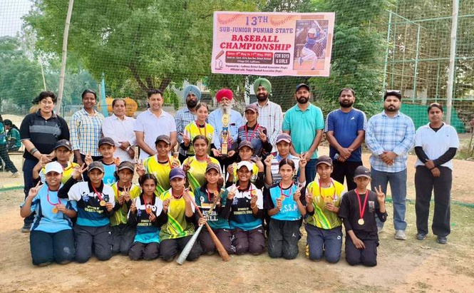 Image from: Ludhiana girls team clinch baseball title