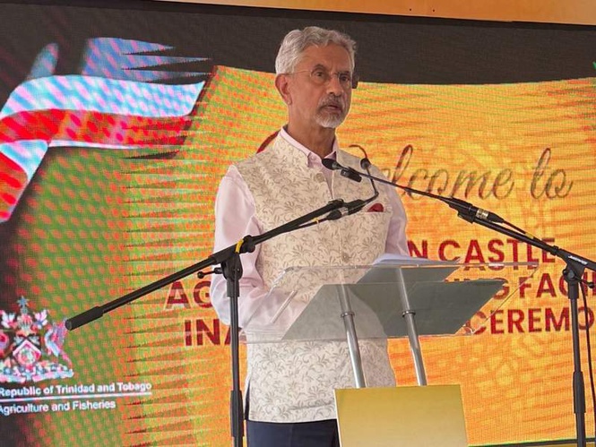 Image from: Jaishankar inaugurates agro-processing facility, launches permanent Prosthetics Centre in Trinidad and Tobago