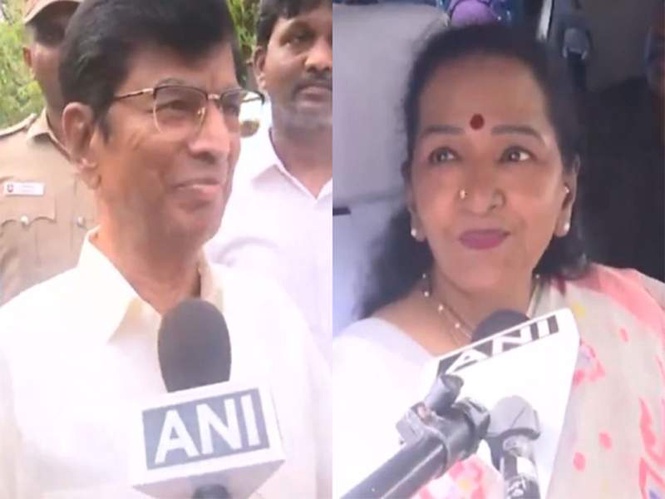 Image from: "Very happy": Vijay's parents express delight ahead of TVK chief's swearing-in ceremony
