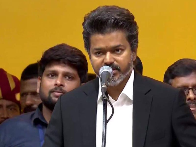 Image from: Tamil Nadu enters new era of politics as Vijay takes oath as CM