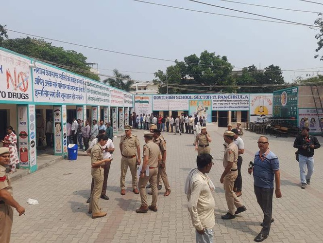 Image from: Haryana local body elections LIVE: Panchkula records 10.6 per cent voter turnout till 11 am