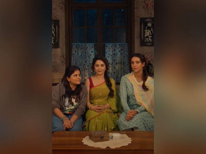 Image from: "The queen stays queen..." Fans react to Madhuri Dixit, Triptii Dimri, Dharna Durga's 'Maa Behen' collaboration for Mother' Day