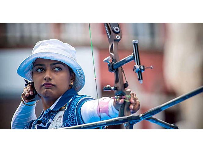 Image from: Union Sports Minister Mandaviya congratulates Indian women's recurve team for gold medal win at Archery World Cup 2026