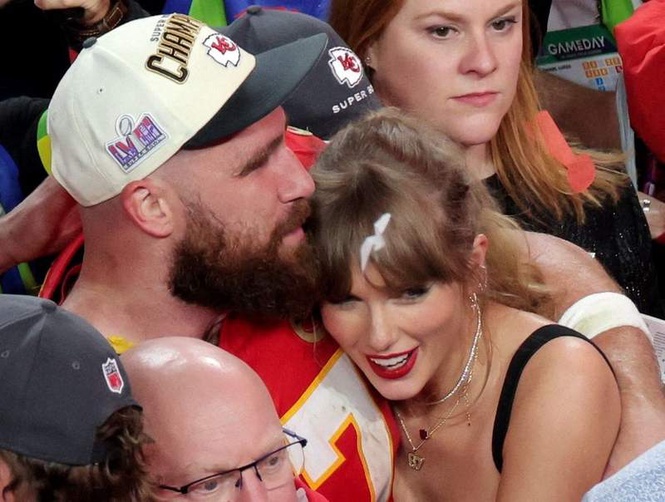 Image from: Travis Kelce and Taylor Swift hatch lavish UK plan for after summer wedding
