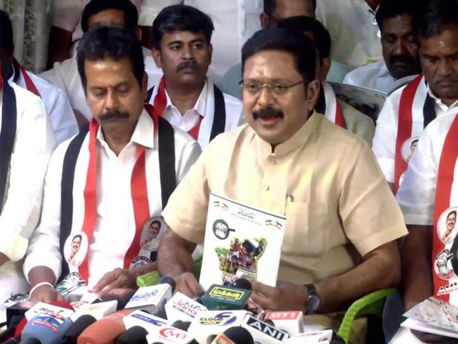 Image from: "Continuation of DMK govt": AMMK Gen Secy TTV Dhinakaran slams TVK over free power order; asks to fulfil original promise